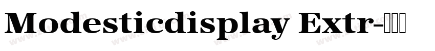 Modesticdisplay Extr字体转换